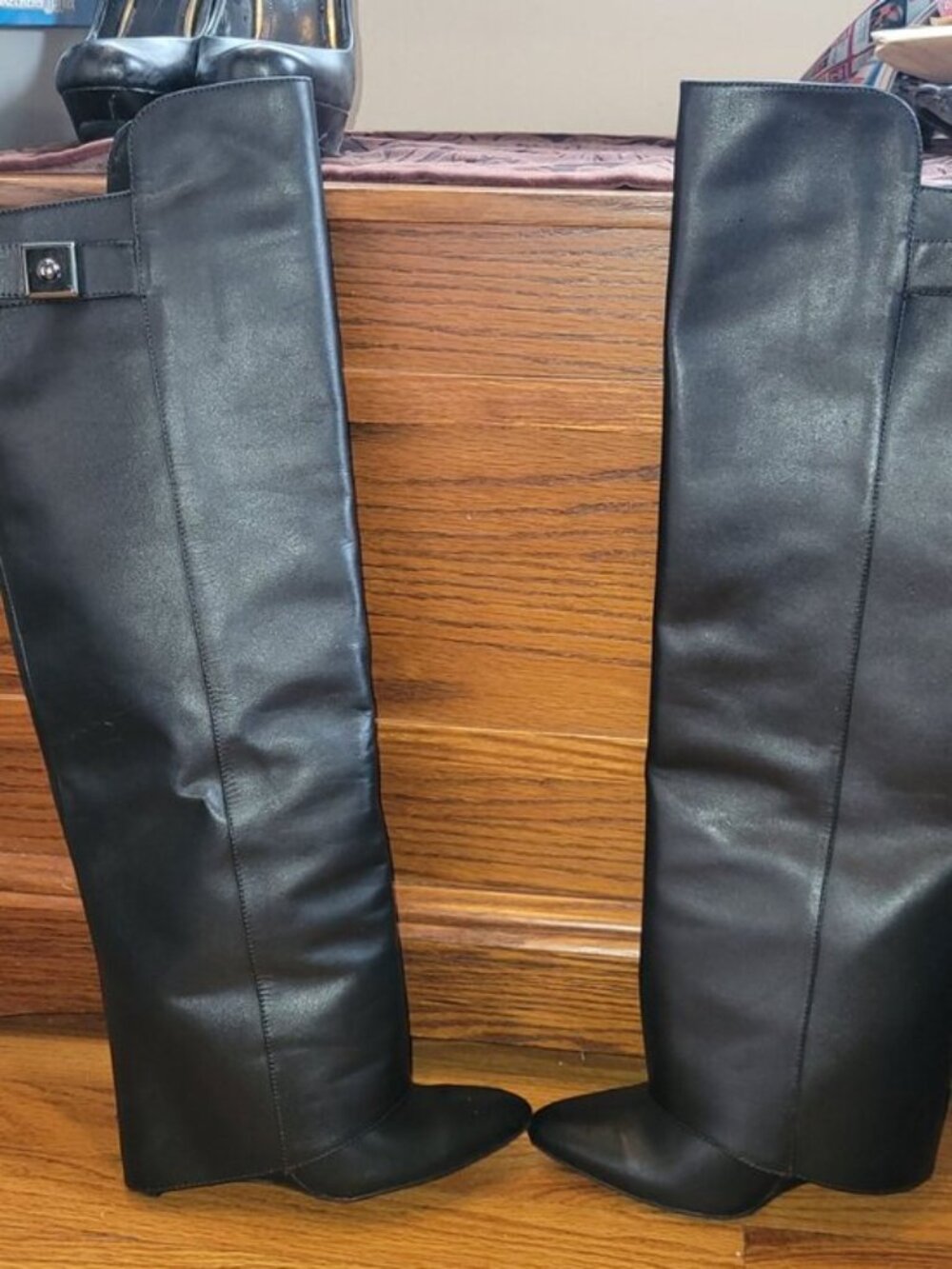 Unique Enzo Angiolini Wedge Over the Knee
